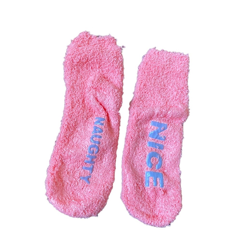 Naughty and Nice Cozy Fluffy Stocking Stuffer Socks - Picture 4 of 4